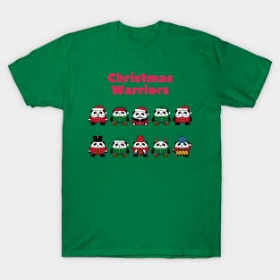 Christmas Warrior Panda's T-Shirt